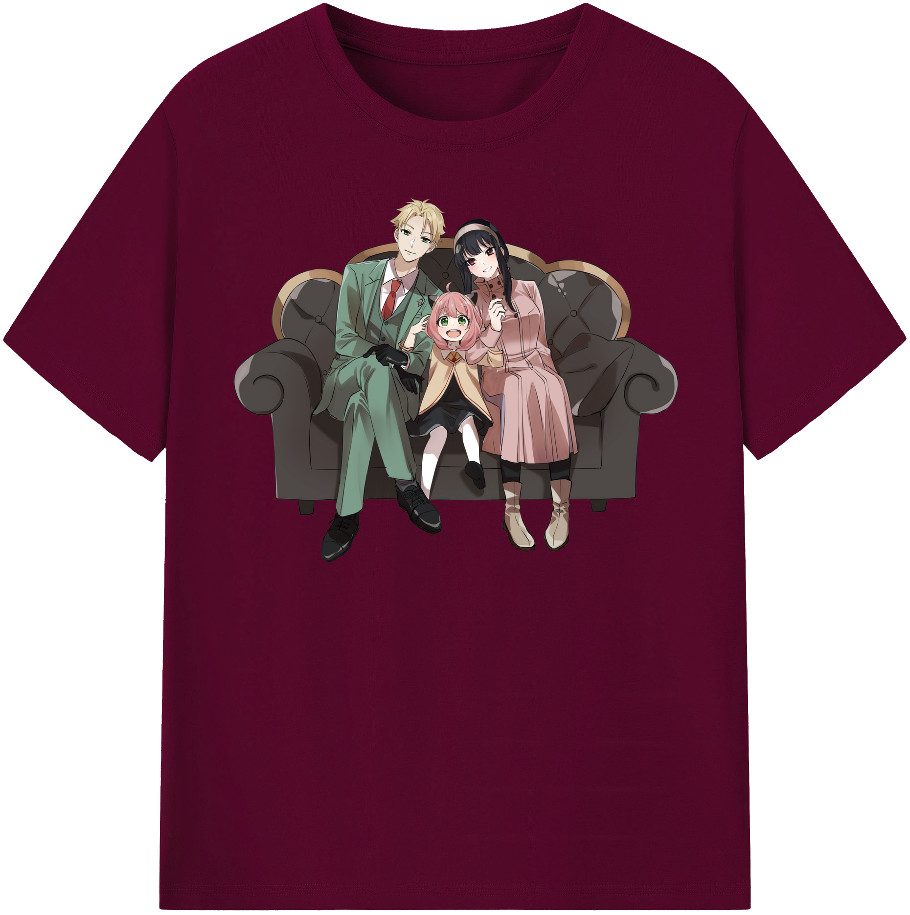 （画像用） SPY×FAMILY间谍家家酒 レディースカジュアルプリントTシャツ（綿100％）